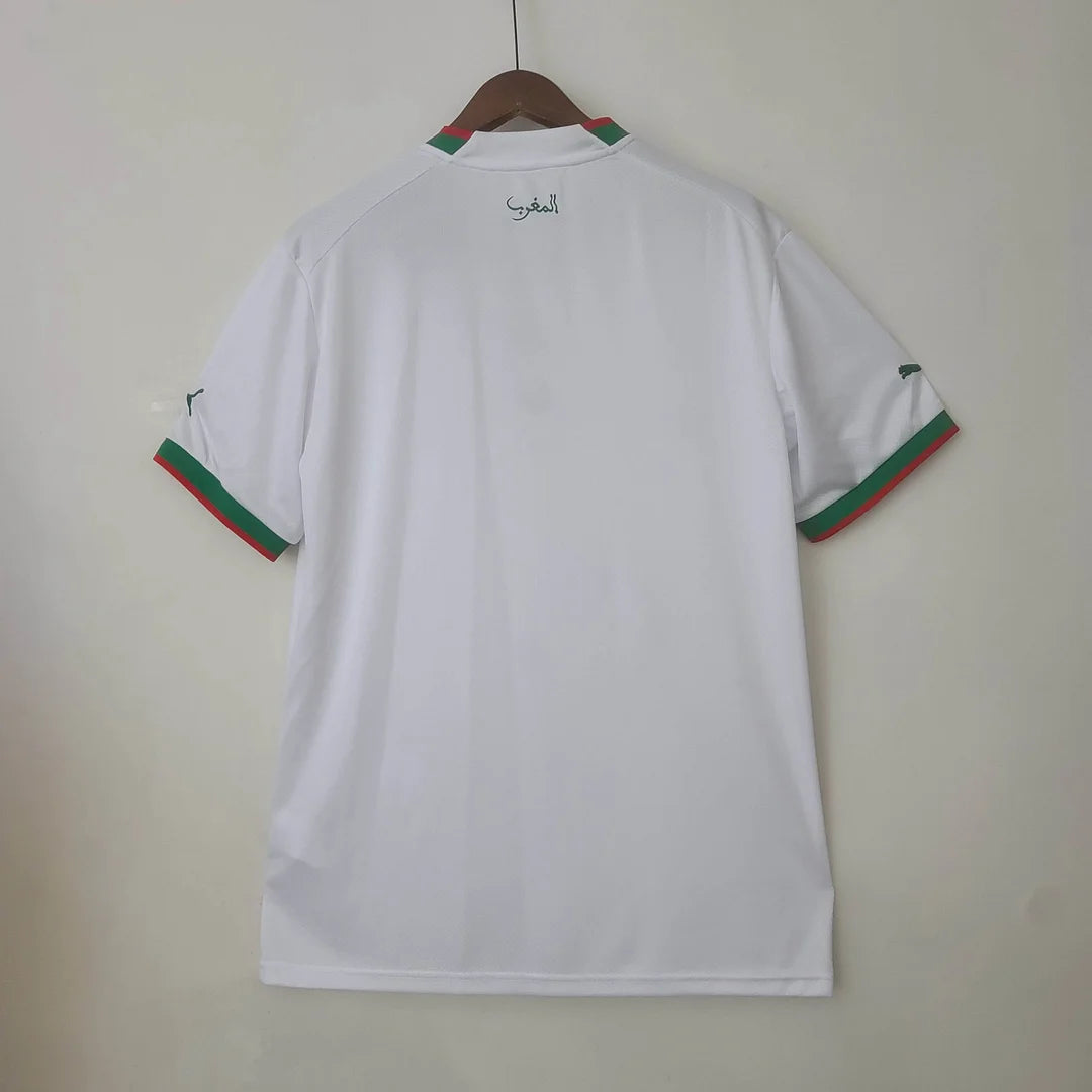 Maillot extérieur de l'équipe nationale du Maroc de la Coupe du Monde de la FIFA 2022