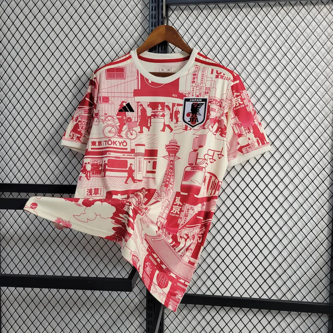 Maillot de football rouge édition spéciale Japon Tokyo 2023