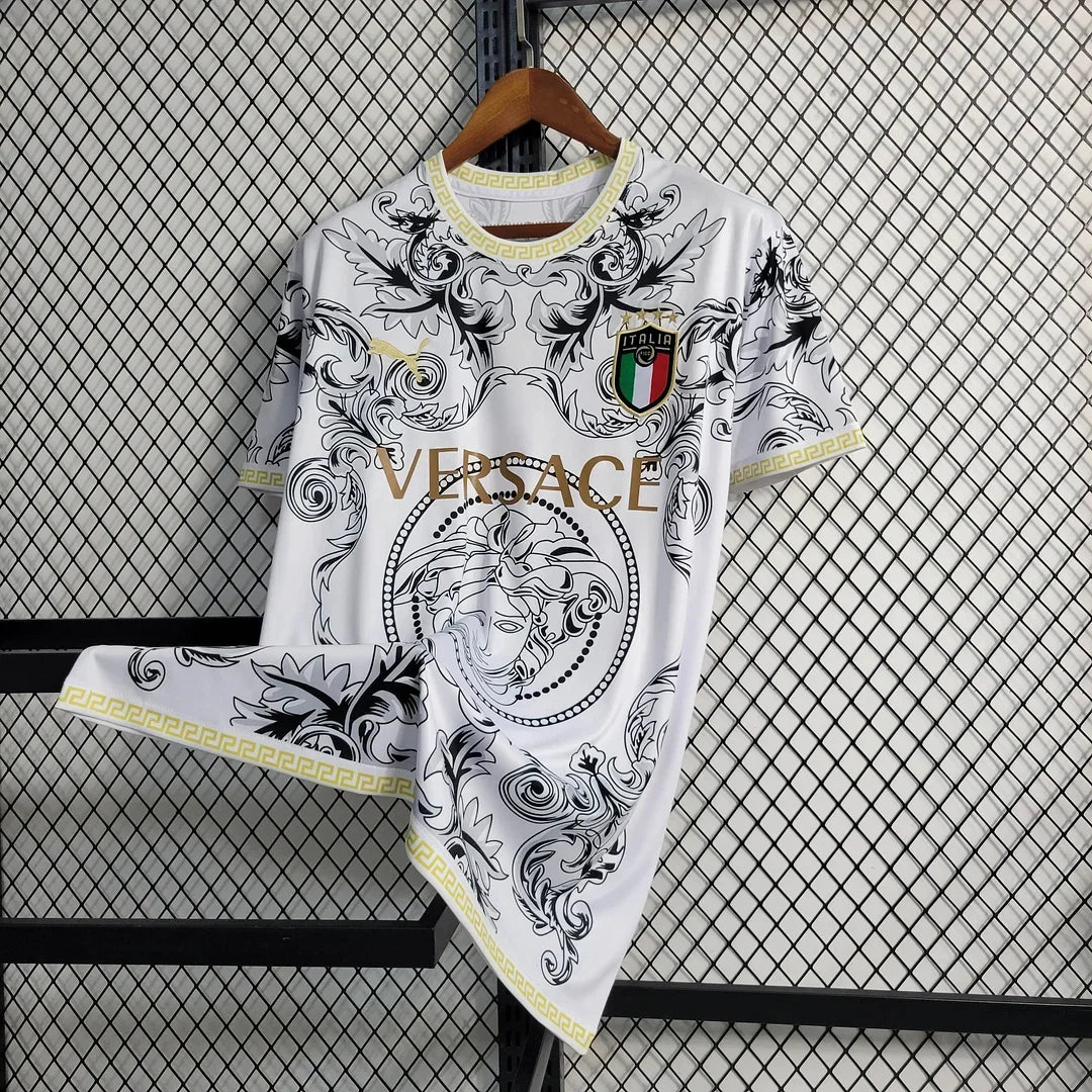 Maillot de football blanc édition spéciale Versace Italie 2023