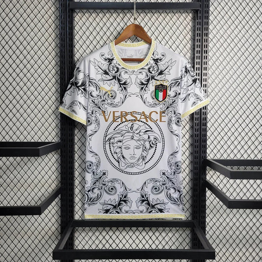 Maillot de football blanc édition spéciale Versace Italie 2023